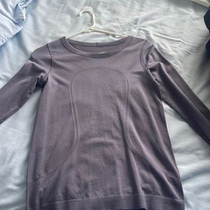 Lululemon long sleeve tshirt. Size 6. Color light purple.